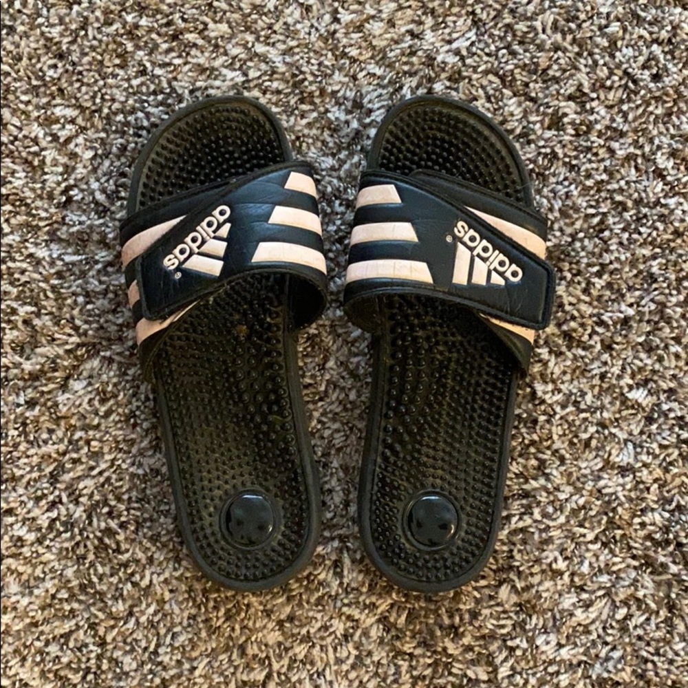 Adidas slides, size 8.5